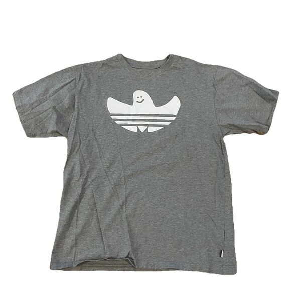 adidas Other - Adidas x Mark Gonzales Gonz Shmoo T Shirt Sz Large Grey Ghost Skateboard Trefoil